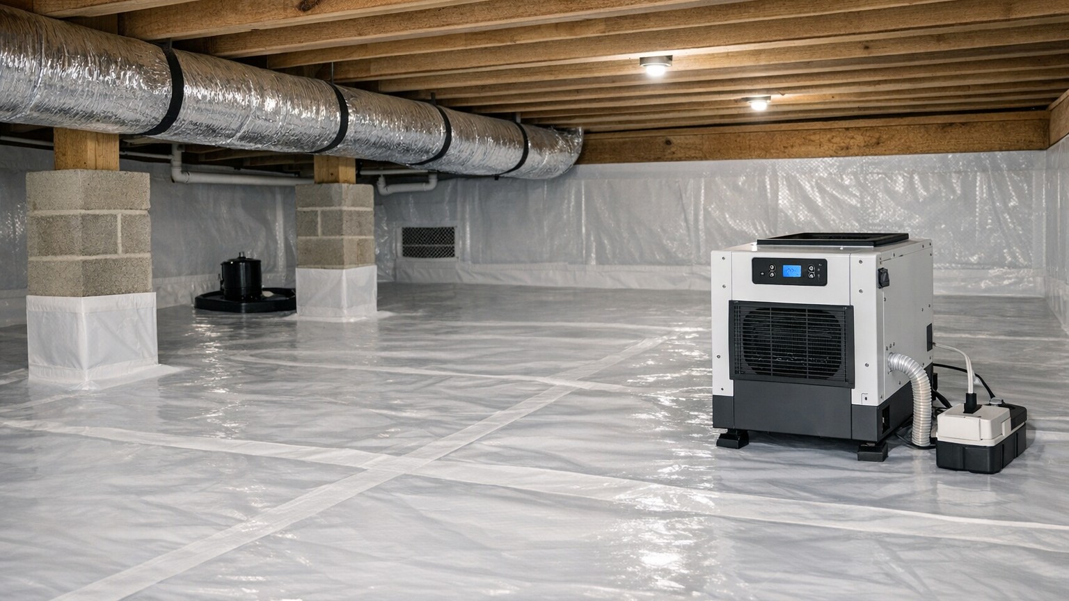 Crawlspace with moisture issues